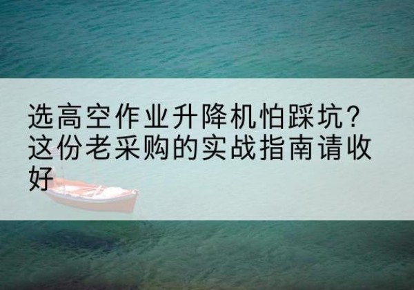 宝兴高空作业升降机厂家推荐-选高空作业升降机怕踩坑？这份老采购的实战指南请收好